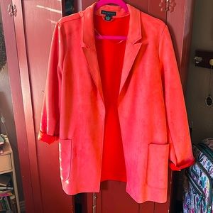Melon or peach side XL blazer